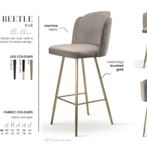 BEETLE bárszék L | választható szövet / lábszín
